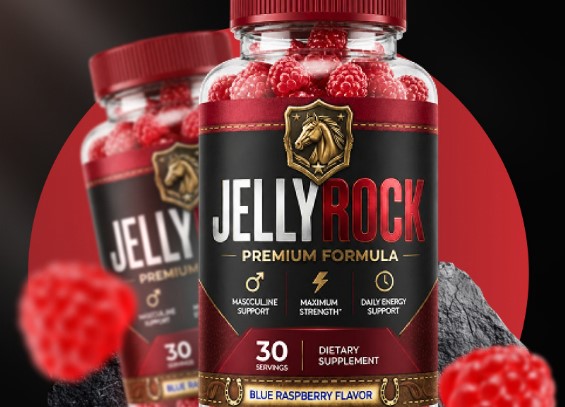 JellyRock Gummies bottle, premium daily wellness gummy supplement